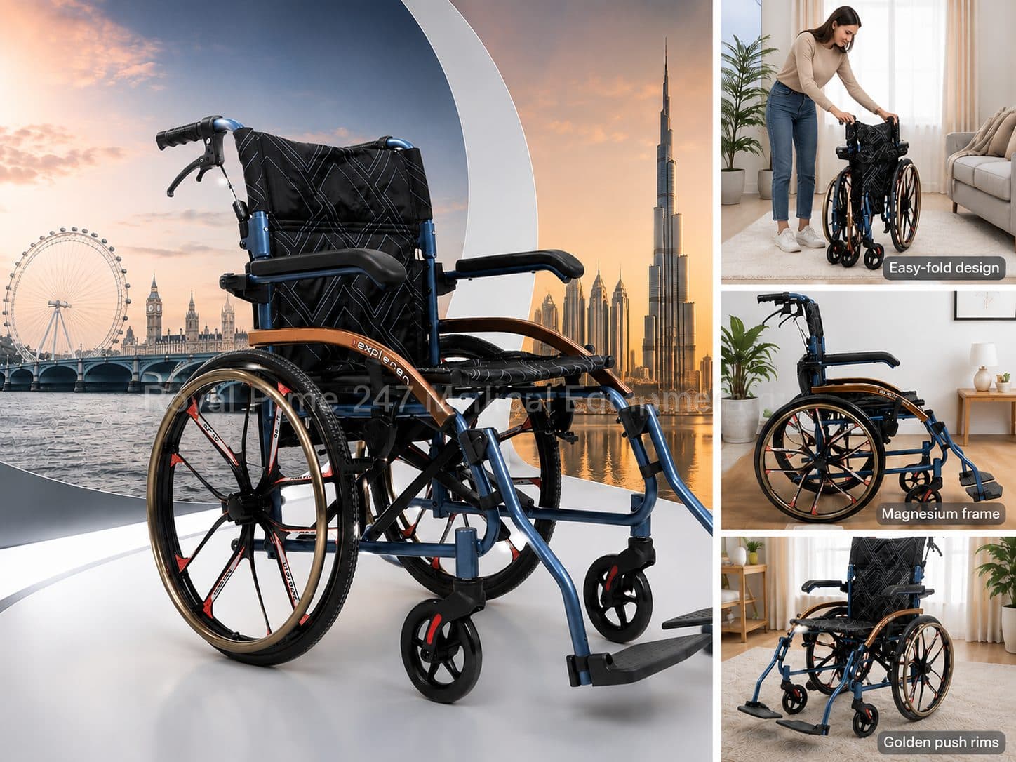 Explorer Travel Folding Wheelchair