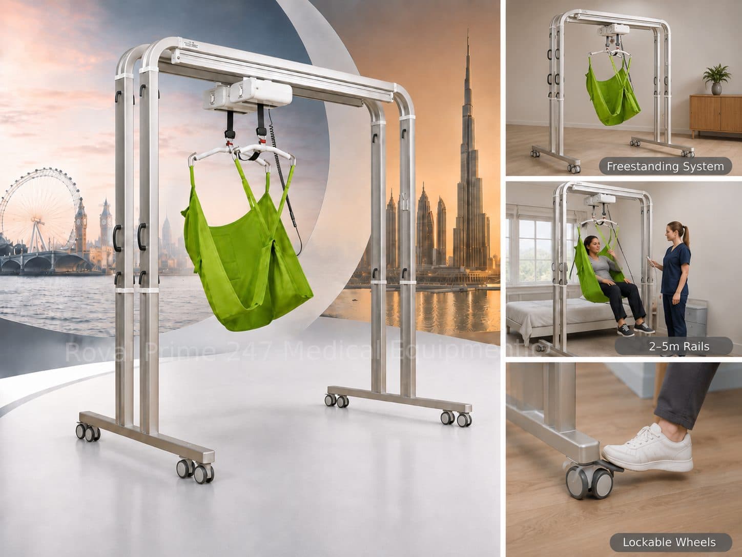 FreeSpan UltraTwin Lift Bariatric Gantry Hoist